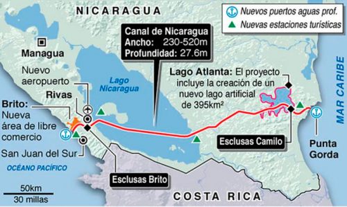 Mapa Canal Nica
