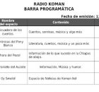 Hoy viernes escucha radio koman, transmitiendo en vivo desde Chiapas para el mundo. Información, humor y crítica que trata de contribuir a la construcción de...