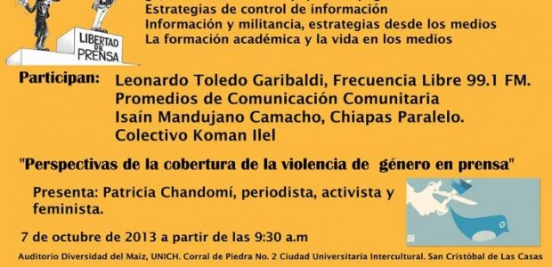 En el marco del día Estatal de la Libertad de Prensa y Expresión, estudiantes de la Universidad Intercultural de Chiapas (UNICH) realizarán varias actividades para...