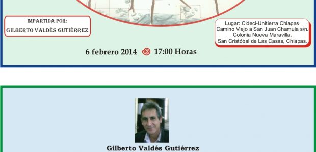 Charla con Gilberto Valdés del grupo GALFISA del Instituto de Filosofía de La Habana, este jueves 6 de enero de 2012 a las 5 pm...